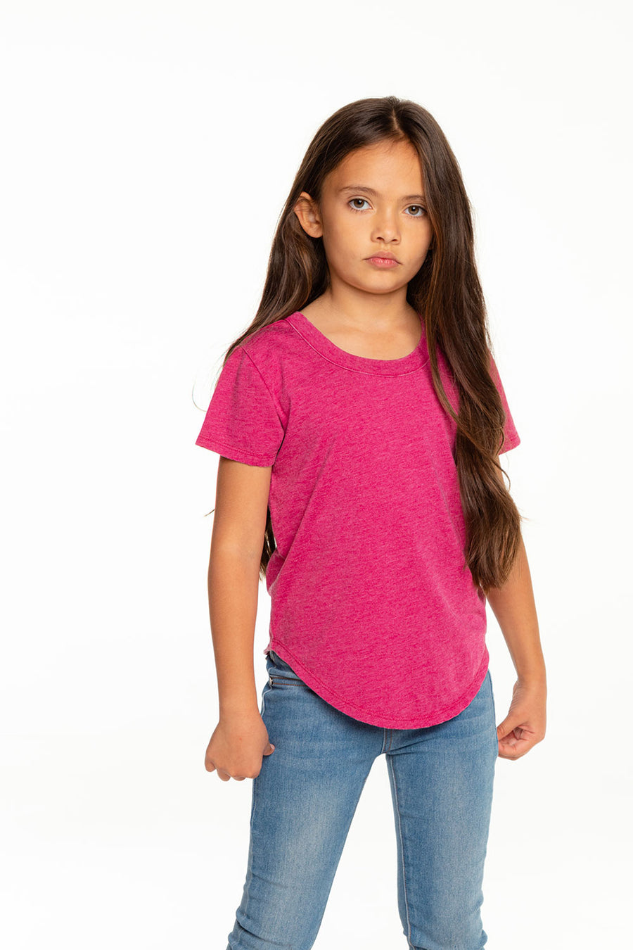 Girls Recycled Vintage Jersey Short Sleeve Scoop Back Shirt BCA - chaserbrand