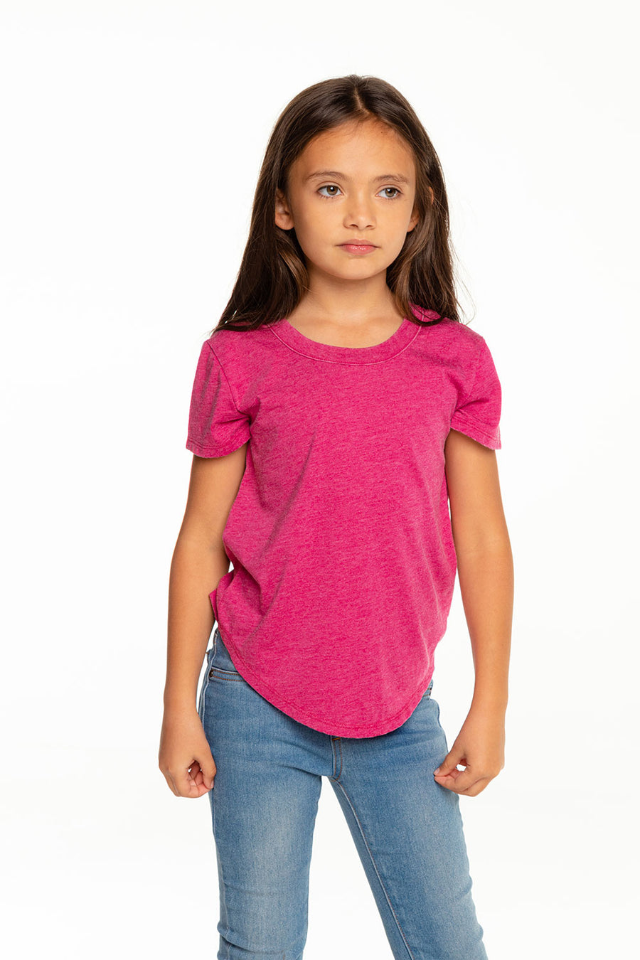 Girls Recycled Vintage Jersey Short Sleeve Scoop Back Shirt BCA - chaserbrand