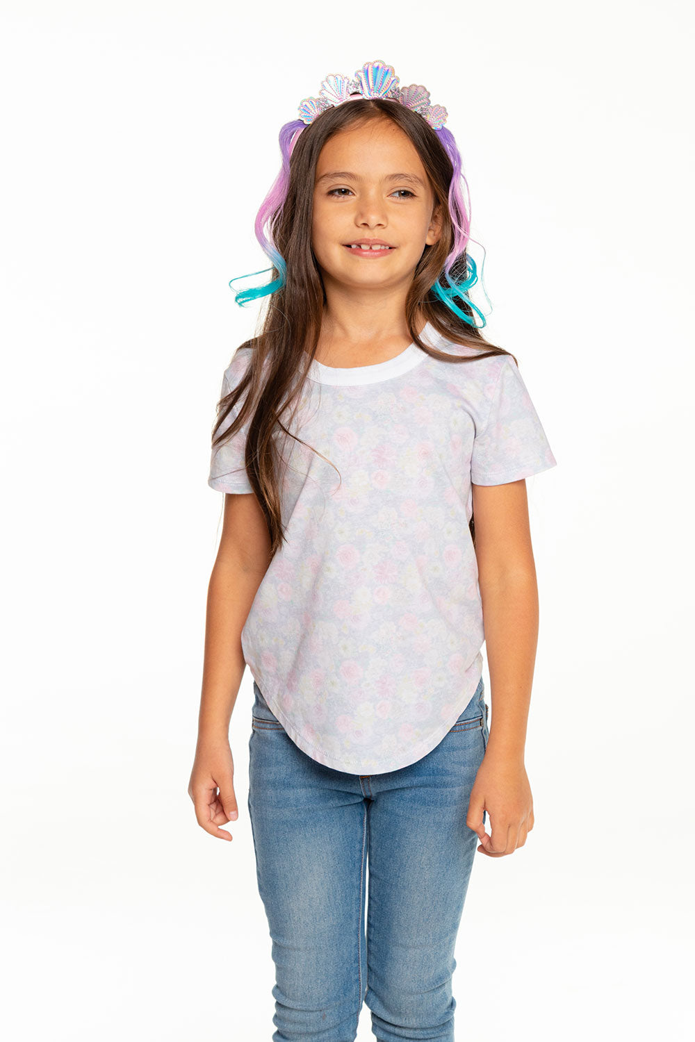 Girls Recycled Vintage Jersey Short Sleeve Scoop Back Shirt GIRLS - chaserbrand