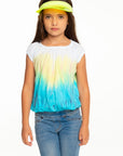 Girls Recycled Vintage Jersey Shirred Short Sleeve Off Shoulder GIRLS - chaserbrand