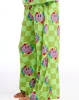 Lime Checkered Daisy Pants Girls chaserbrand