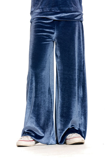 Stretch Velvet Wide Leg Pant GIRLS - chaserbrand