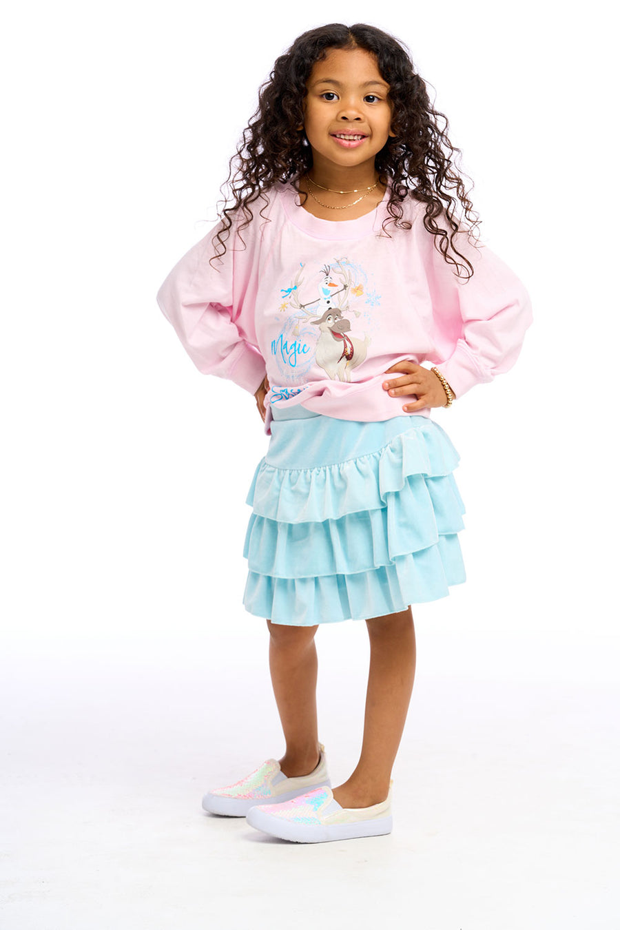 Stretch Velvet Flouncy Skort Girls chaserbrand