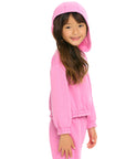 Semi Cropped Shirred Hoodie Pullover GIRLS chaserbrand