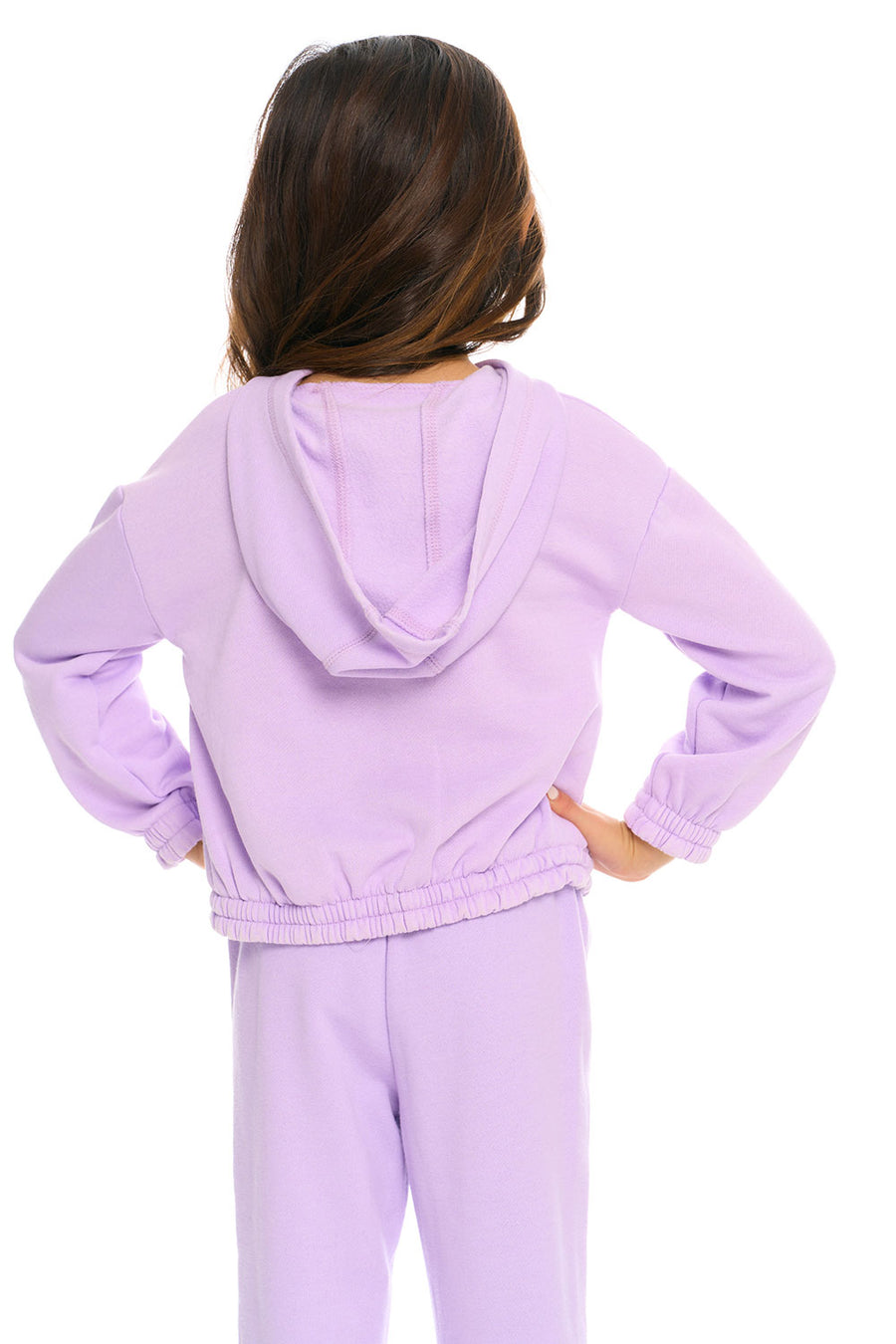 Semi Cropped Shirred Hoodie Pullover GIRLS chaserbrand