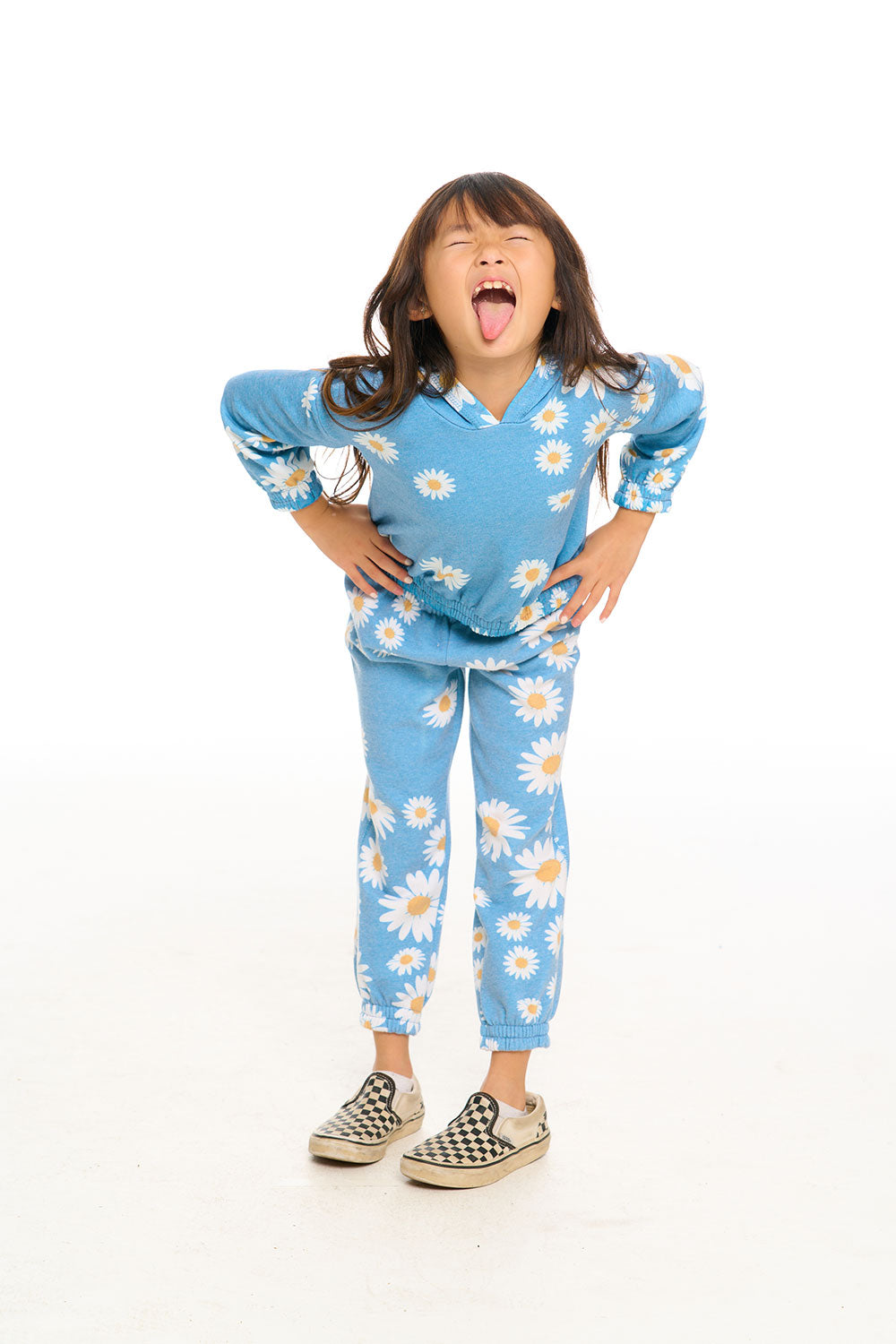 Semi Cropped Shirred Hoodie Pullover GIRLS chaserbrand