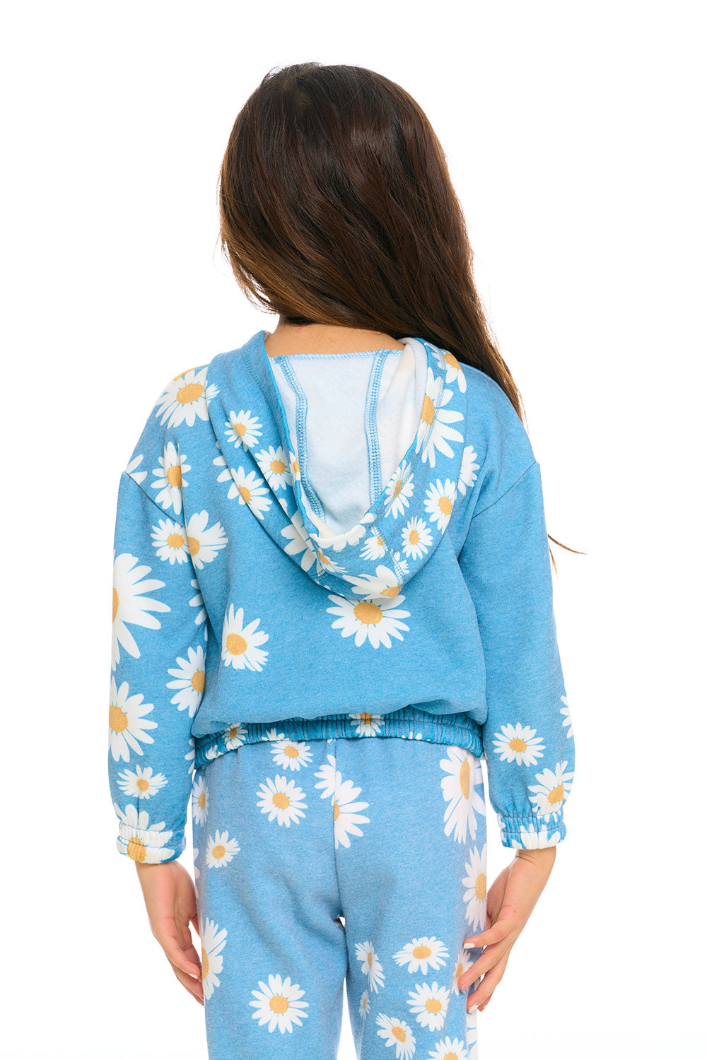 Semi Cropped Shirred Hoodie Pullover GIRLS chaserbrand