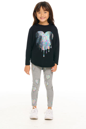 Drippy Heart Leggings GIRLS chaserbrand