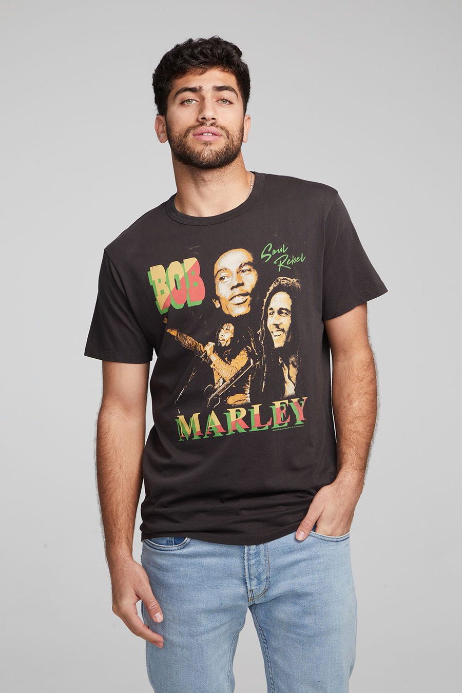 Bob Marley Collage Crew Neck Tee MENS chaserbrand