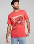 Coca Cola Palm Tree Peace Crew Neck Tee MENS chaserbrand