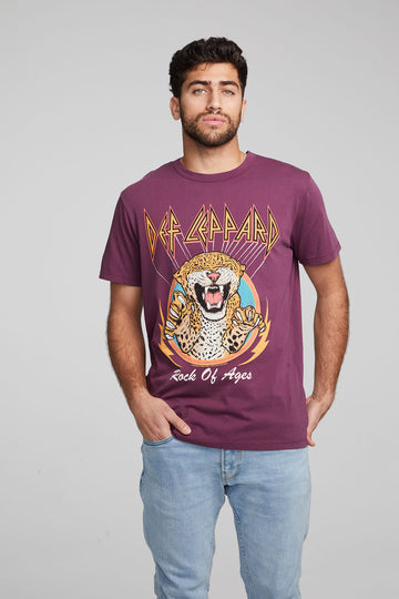 Def Leppard Rock Of Ages Crew Neck Tee MENS chaserbrand