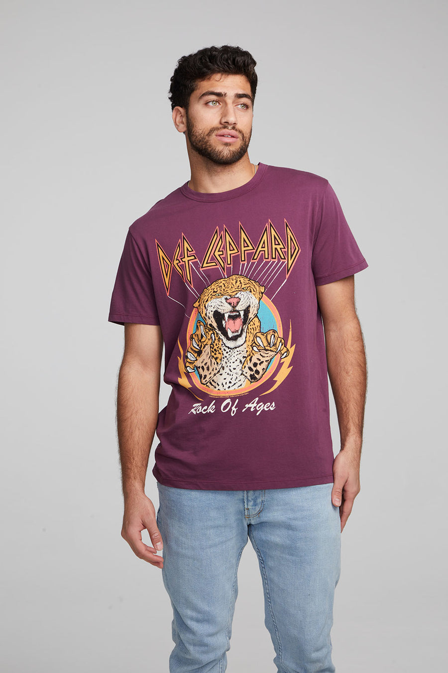 Def Leppard Rock Of Ages Crew Neck Tee MENS chaserbrand