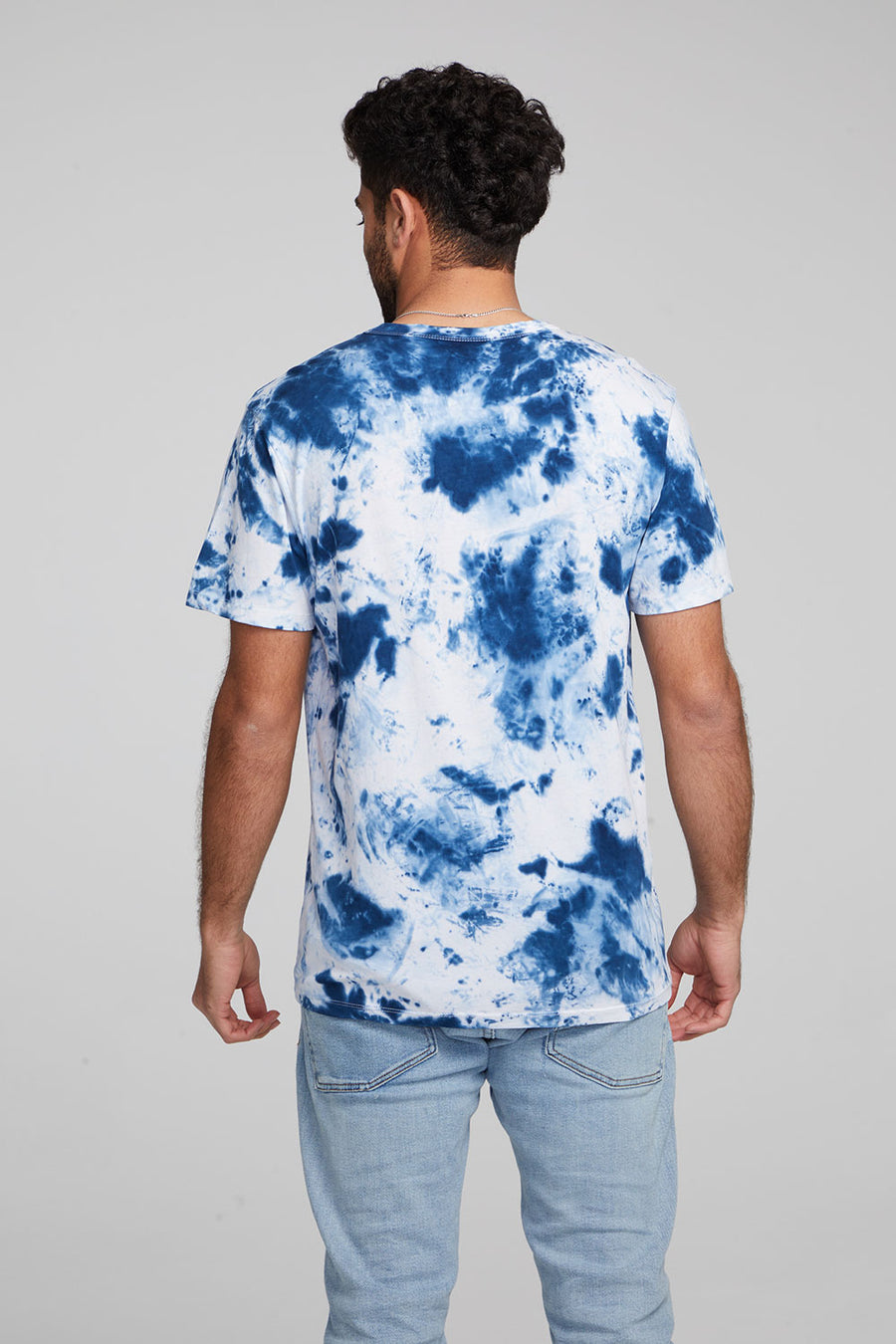 Grateful Dead Skull & Roses Tie Dye Crew Neck Tee MENS chaserbrand