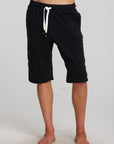 Cotton Fleece Shorts with Strappings Mens chaserbrand