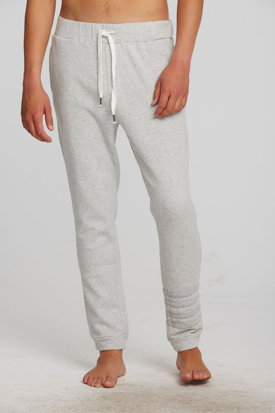 Cotton Fleece Drawstring Jogger with Contrast Strappings Mens chaserbrand