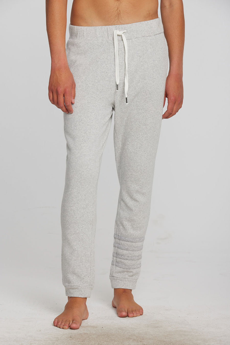 Cotton Fleece Drawstring Jogger with Contrast Strappings Mens chaserbrand