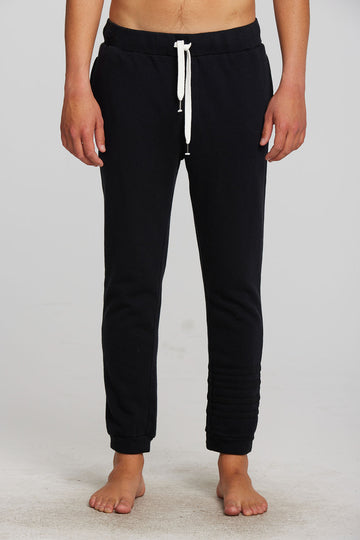 Cotton Fleece Drawstring Jogger with Contrast Strappings Mens chaserbrand