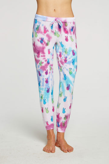Tie Dye Peace Out Pants WOMENS - chaserbrand