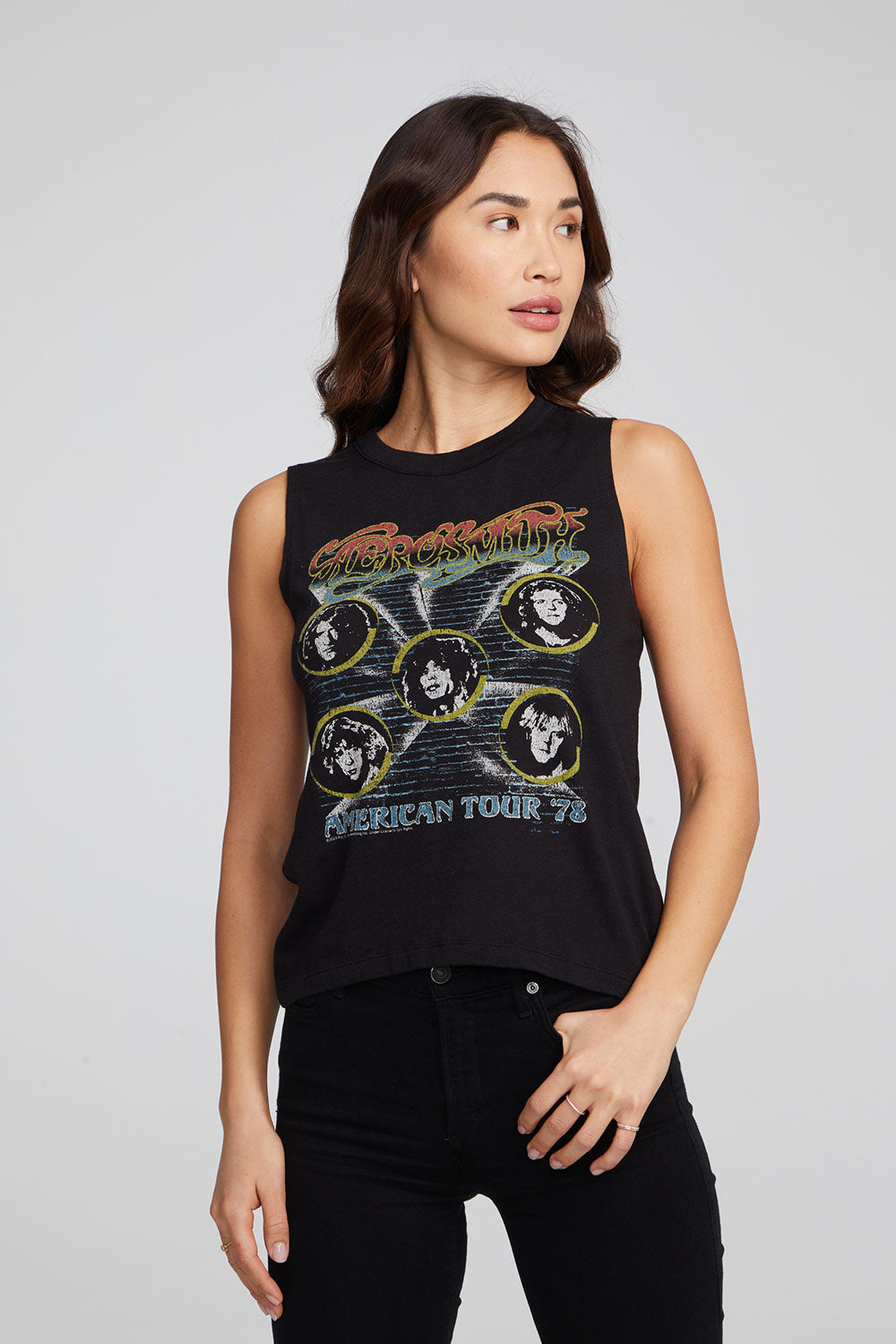 Aerosmith American Tour Muscle Crop WOMENS chaserbrand