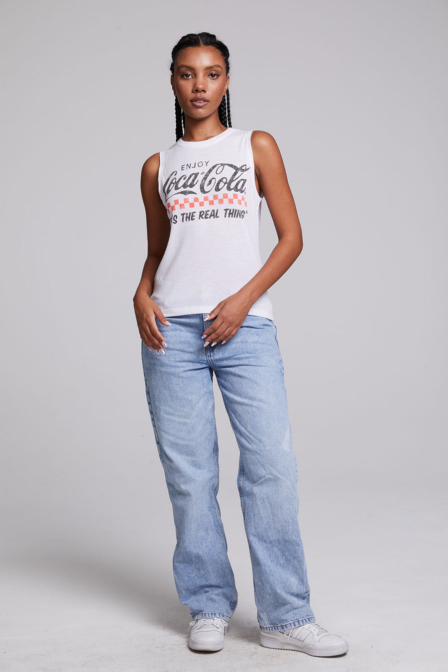 Coca-Cola The Real Thing Muscle Crop Tee WOMENS chaserbrand