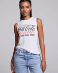 Coca-Cola The Real Thing Muscle Crop Tee WOMENS chaserbrand