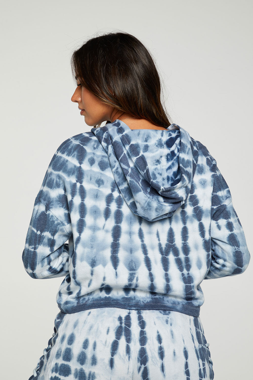 Cashmere Fleece Lace Up Sleeve Pullover Hoodie WOMENS - chaserbrand