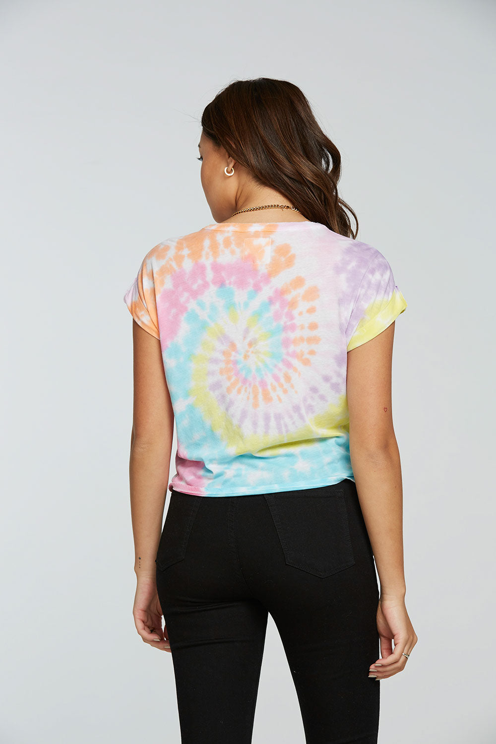 rPET Vintage Jersey Drop Shoulder Rolled Short Sleeve Tee WOMENS - chaserbrand