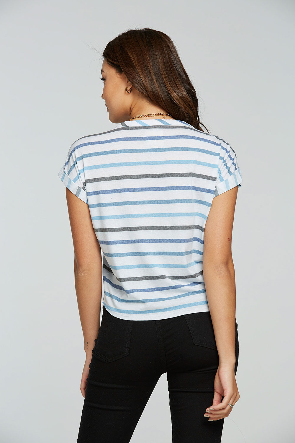 rPET Vintage Jersey Drop Shoulder Rolled Short Sleeve Tee WOMENS - chaserbrand