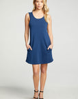 Slub French Terry Muscle Tank Mini Dress WOMENS - chaserbrand