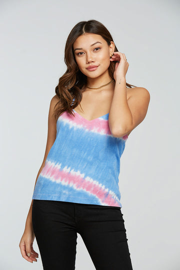 Vintage Rib Cropped T Back Cami WOMENS - chaserbrand