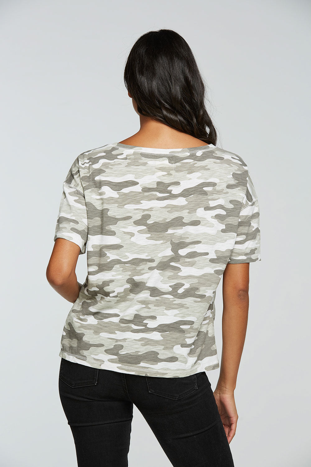 Gauze Jersey Boxy Short Sleeve Hi Lo Tee WOMENS - chaserbrand
