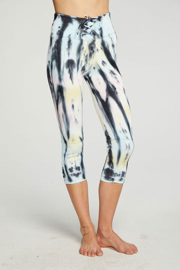 Lounge Knit Lace-up Cropped Legging WOMENS - chaserbrand