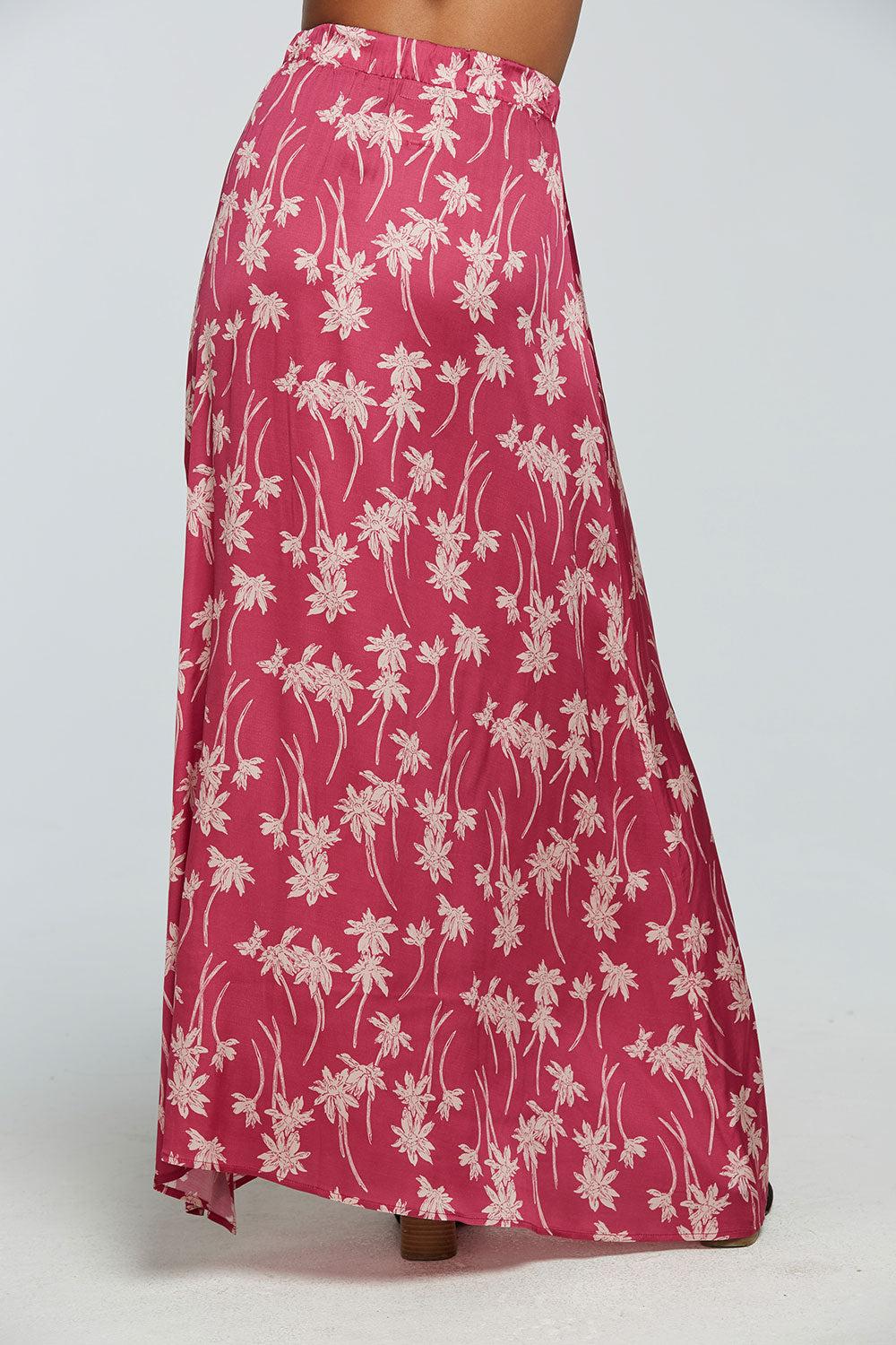 Stretch Silky Basics Side Slit Maxi Skirt WOMENS - chaserbrand