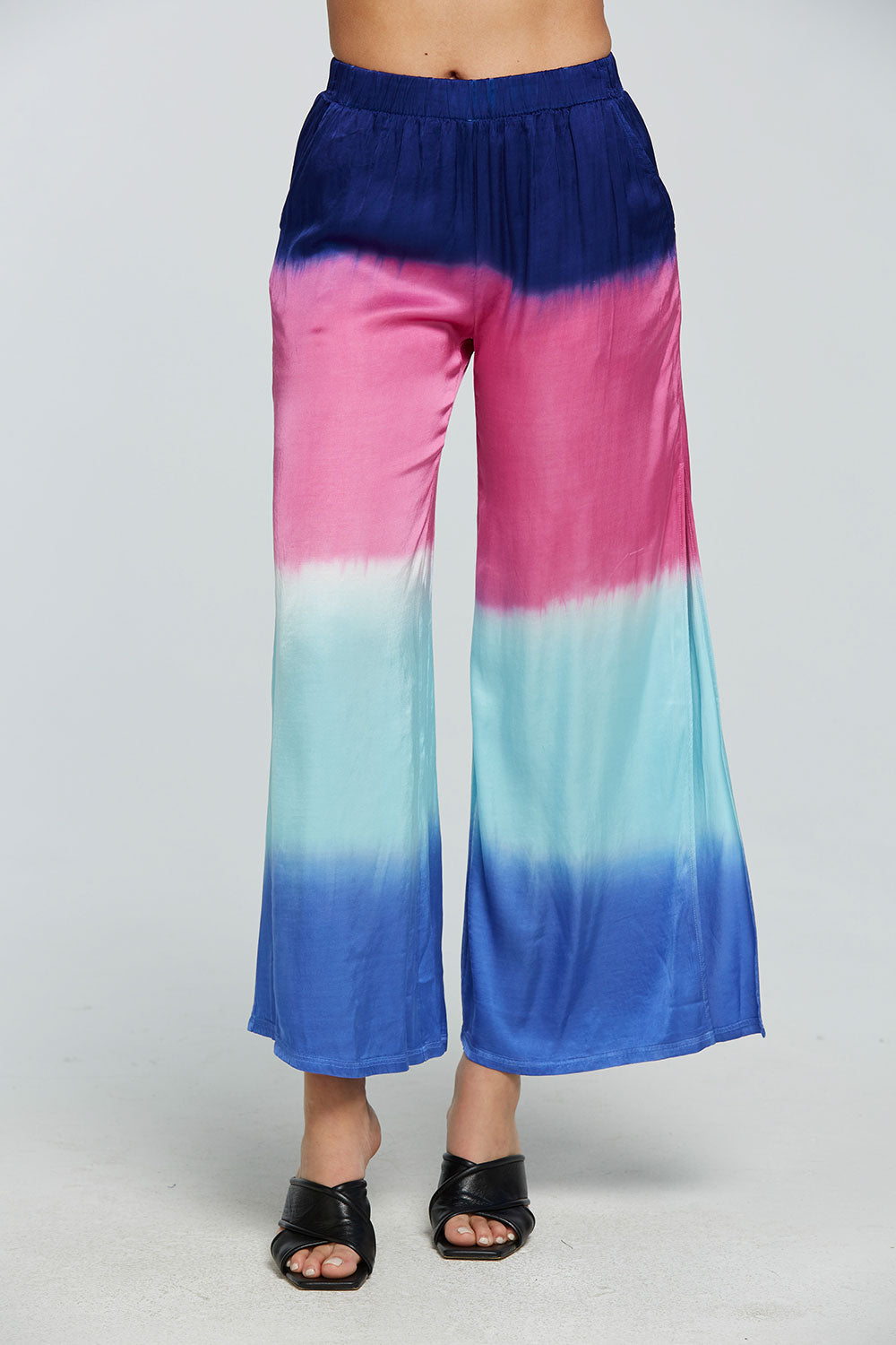 Stretch Silky Basics Side Slit Wide Leg Pant WOMENS - chaserbrand