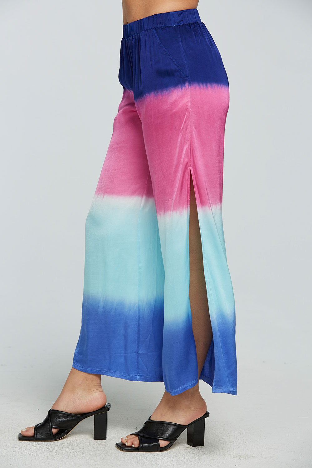 Stretch Silky Basics Side Slit Wide Leg Pant WOMENS - chaserbrand