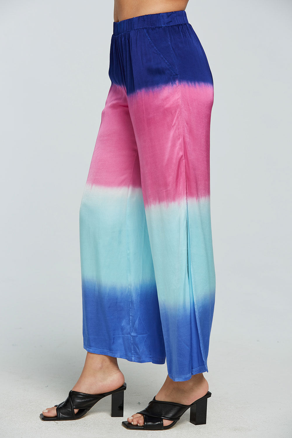 Stretch Silky Basics Side Slit Wide Leg Pant WOMENS - chaserbrand