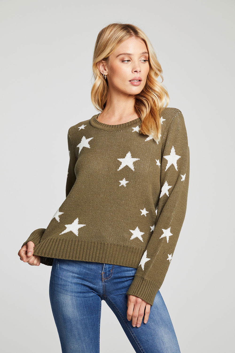 Military Stars Sweater WOMENS chaserbrand