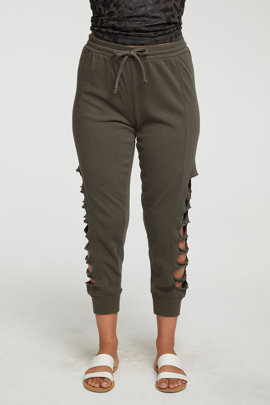 Cotton Fleece Vented Joggers WOMENS - chaserbrand
