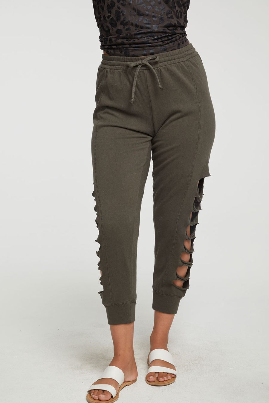 Cotton Fleece Vented Joggers WOMENS - chaserbrand