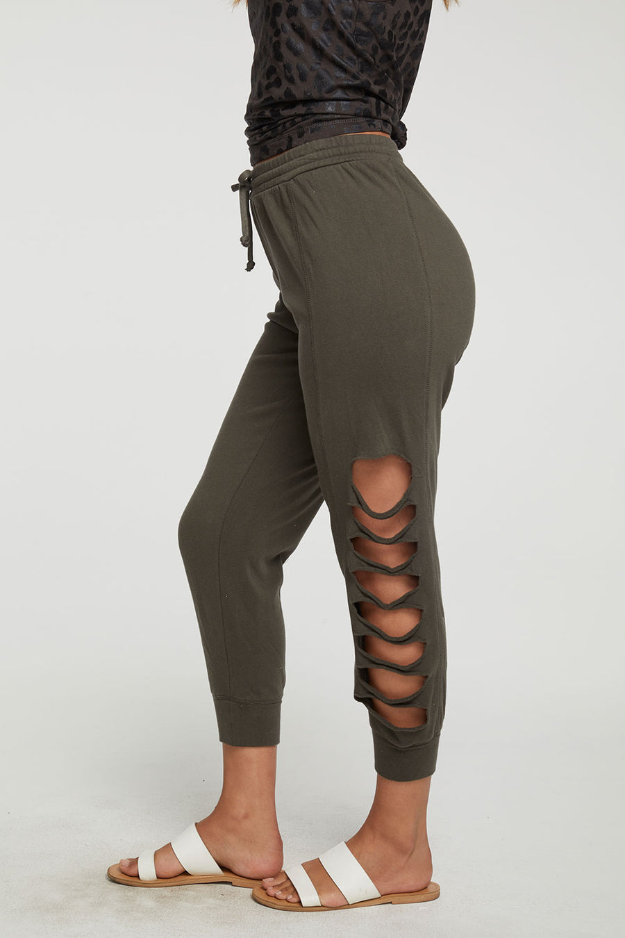 Cotton Fleece Vented Joggers WOMENS - chaserbrand