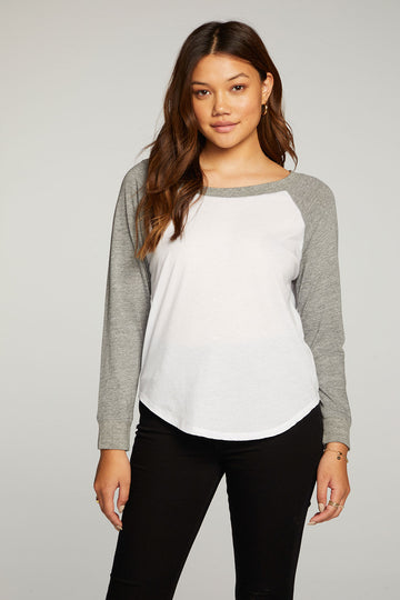 Triblend Jersey Long Sleeve Baseball Tee WOMENS - chaserbrand