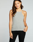 Recycled Cozy Rib Square Neck Halter Cami WOMENS chaserbrand