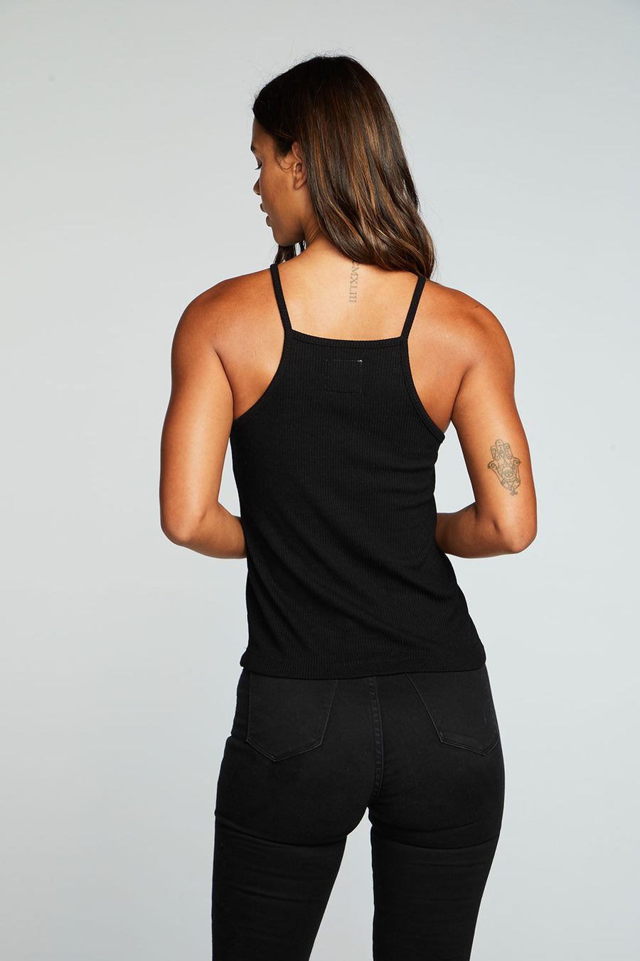 Recycled Cozy Rib Square Neck Halter Cami WOMENS chaserbrand