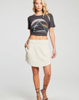 Recycled Cozy Rib Smocked Hi Lo Shirttail Skirt WOMENS chaserbrand