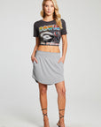Recycled Cozy Rib Smocked Hi Lo Shirttail Skirt WOMENS chaserbrand