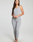 Recycled Cozy Rib Low Back Tank Jumpsuit WOMENS chaserbrand
