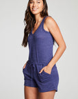 Triblend Jersey Double V Tank Shorts Romper WOMENS chaserbrand