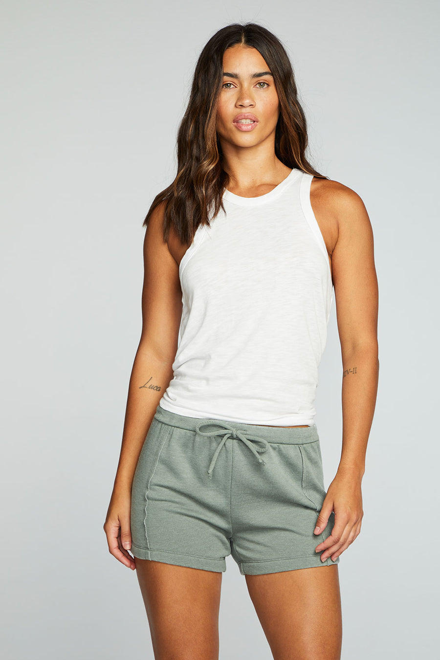 Vintage Fleece Raw Edge Panel Shorts WOMENS chaserbrand