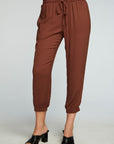 Heirloom Wovens Cropped Paperbag Waist Pant WOMENS chaserbrand