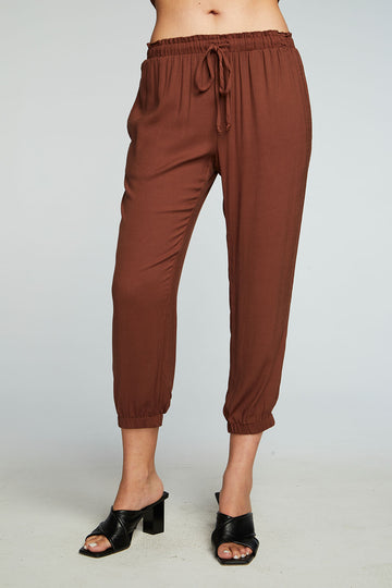 Heirloom Wovens Cropped Paperbag Waist Pant WOMENS chaserbrand